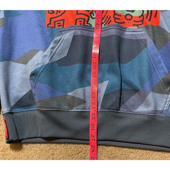 Keith Haring x Members Only Hoodie Mens Graffiti Art 2 Sided Size M - Picture 9 of 11